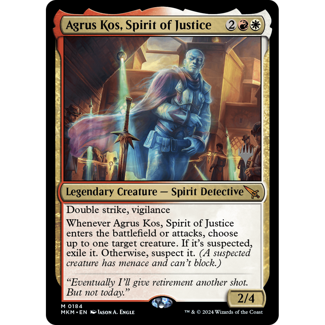 Agrus Kos, Spirit of Justice (PPMKM-184P) - Murders at Karlov Manor Promos Foil