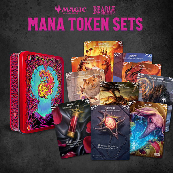 Magic: Token Set: Red Mana Metal Token Set