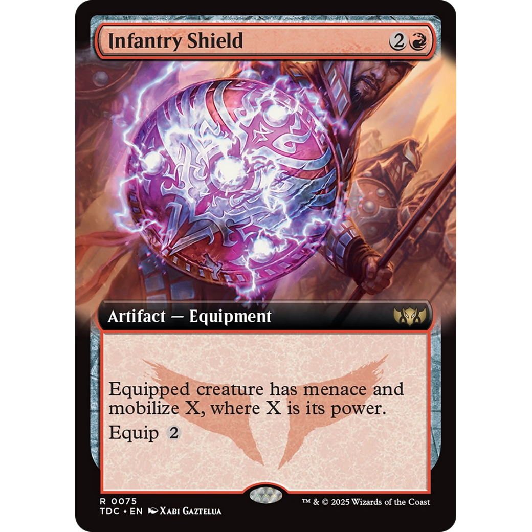 Infantry Shield (TDC-075) - Commander: Tarkir: Dragonstorm: (Extended Art)