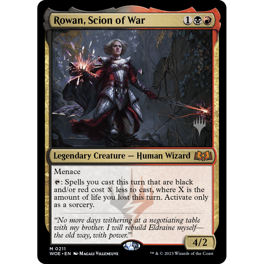 Rowan, Scion of War (PPWOE-211P) - Wilds of Eldraine Promos