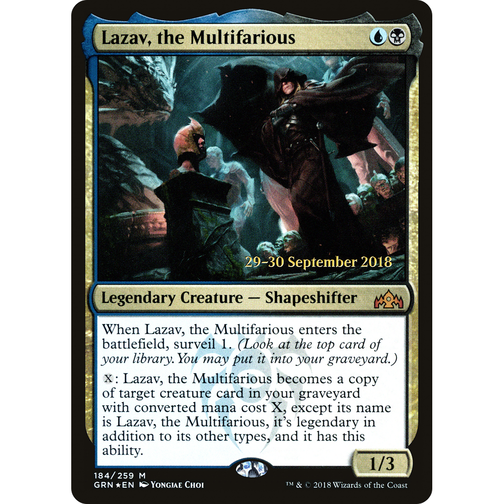 Lazav, the Multifarious (PRE-184) - Guilds of Ravnica Promos Foil