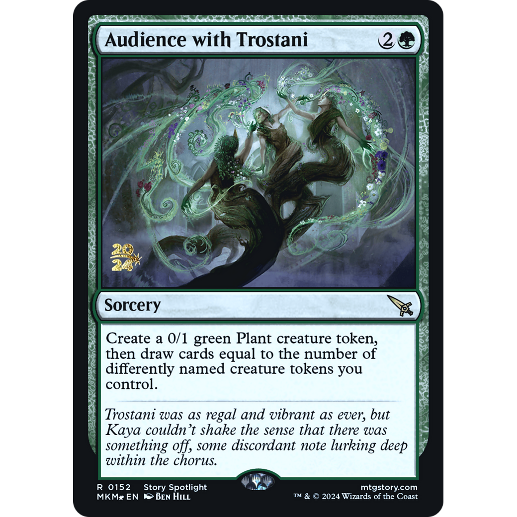 Audience with Trostani (PRE-152S) - Murders at Karlov Manor Promos Foil