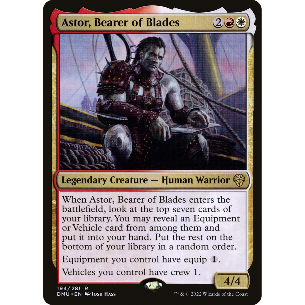 Astor, Bearer of Blades (DMU-194) - Dominaria United Foil