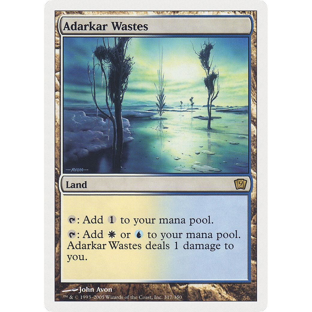 Adarkar Wastes (9ED-317) - 9th Edition Foil