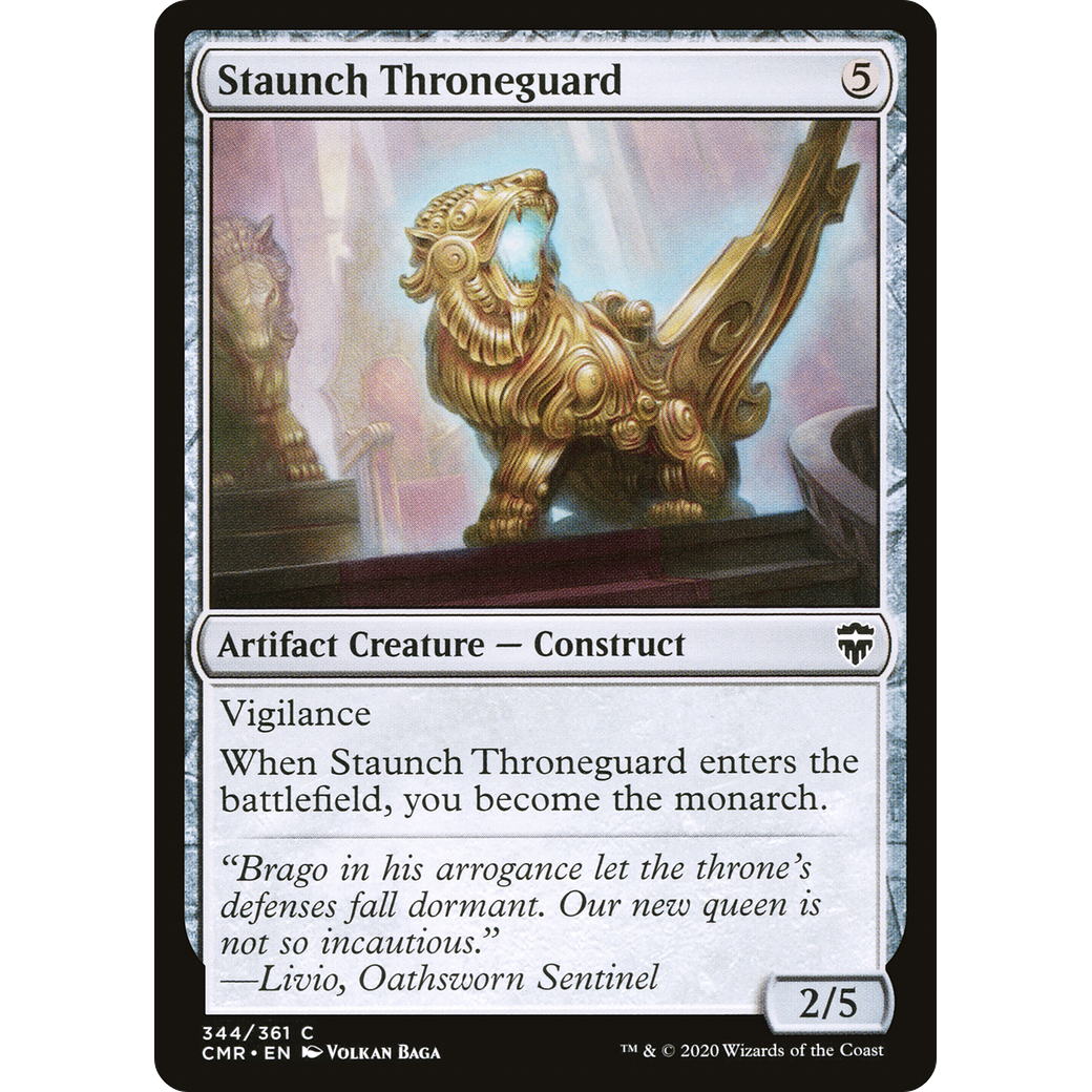 Staunch Throneguard (CMR-344) - Commander Legends