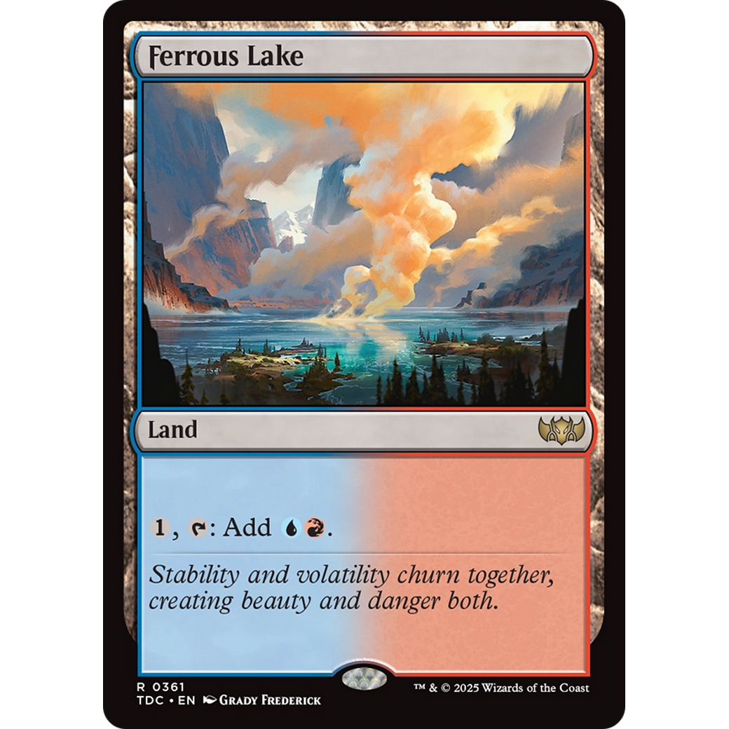 Ferrous Lake (TDC-361) - Commander: Tarkir: Dragonstorm