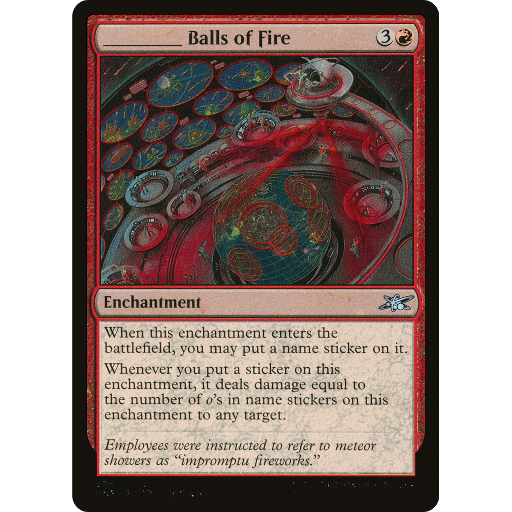 _____ Balls of Fire (Galaxy Foil) (UNF-386) - Unfinity Foil