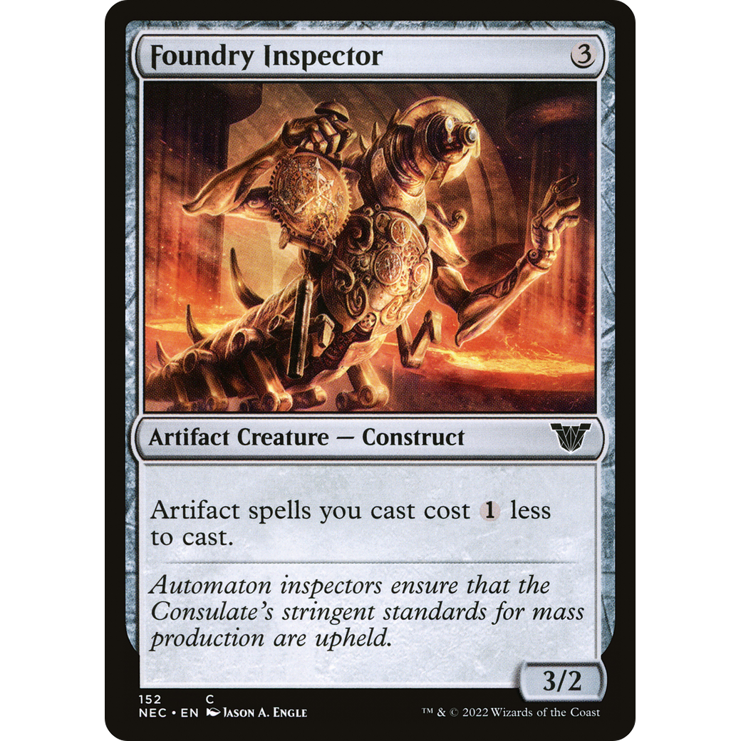 Foundry Inspector (NEC-152) - Neon Dynasty Commander