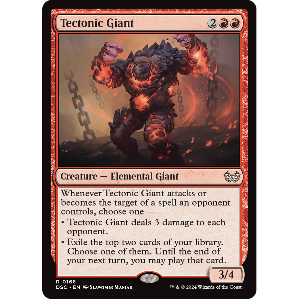 Tectonic Giant (DSC-168) - Duskmourn: House of Horror Commander