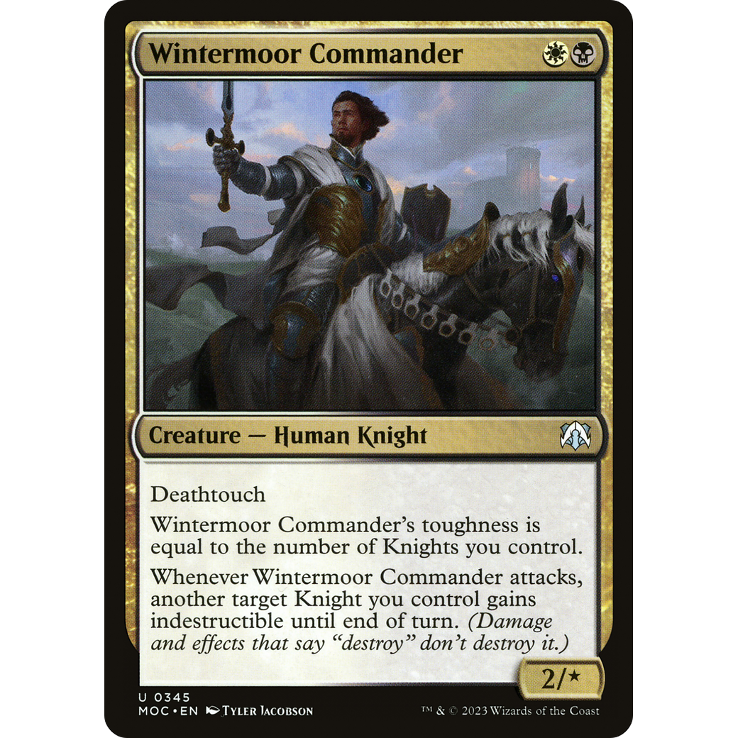 Wintermoor Commander (MOC-345) - March of the Machine Commander