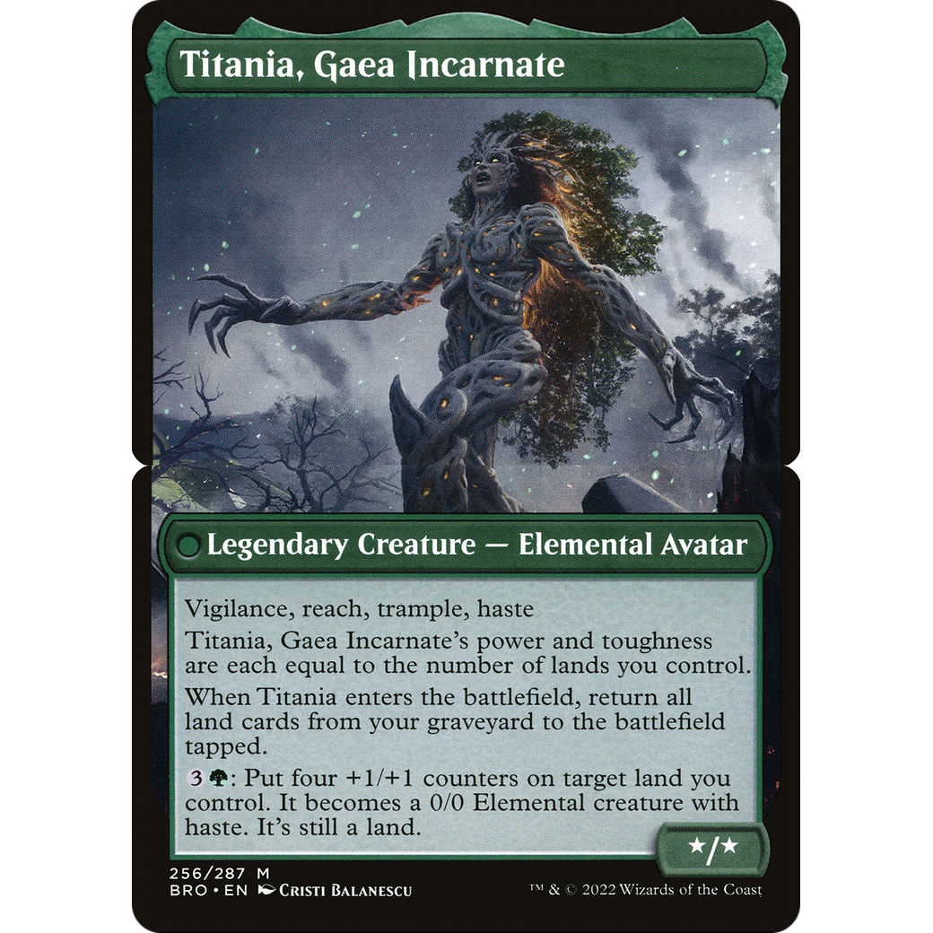 Titania, Gaea Incarnate (BRO-256B) - The Brothers' War