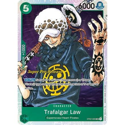 Trafalgar Law (ST02-009) - Super Pre-Release Starter Deck 2: Worst Generation Foil