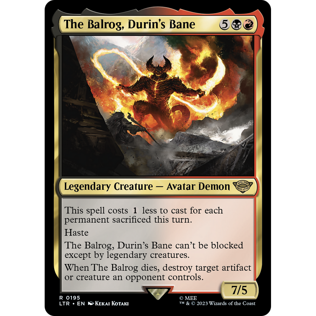 The Balrog, Durin's Bane (LTR-195) - The Lord of the Rings: Tales of Middle-earth