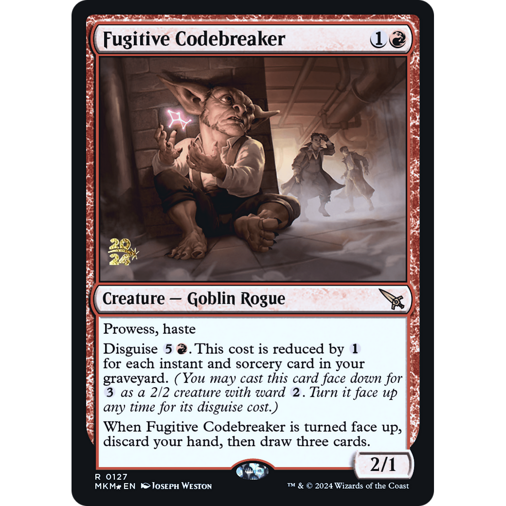 Fugitive Codebreaker (PRE-127S) - Murders at Karlov Manor Promos Foil