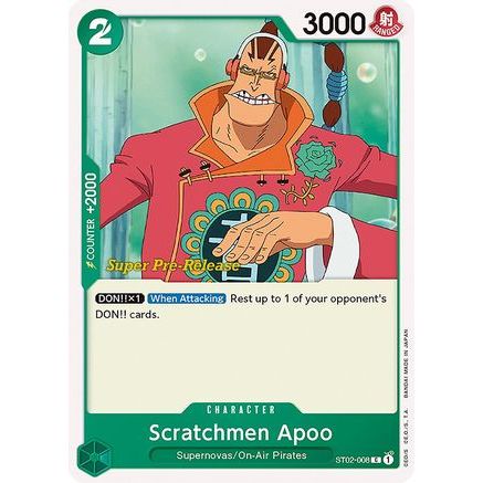 Scratchmen Apoo (ST02-008) - Super Pre-Release Starter Deck 2: Worst Generation