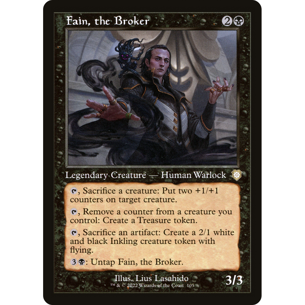 Fain, the Broker (Retro Frame) (BRC-105) - The Brothers' War Commander