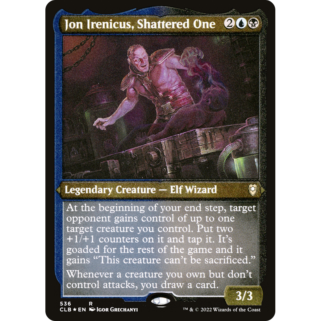 Jon Irenicus, Shattered One (CLB-536) - Commander Legends: Battle for Baldur's Gate Etched Foil