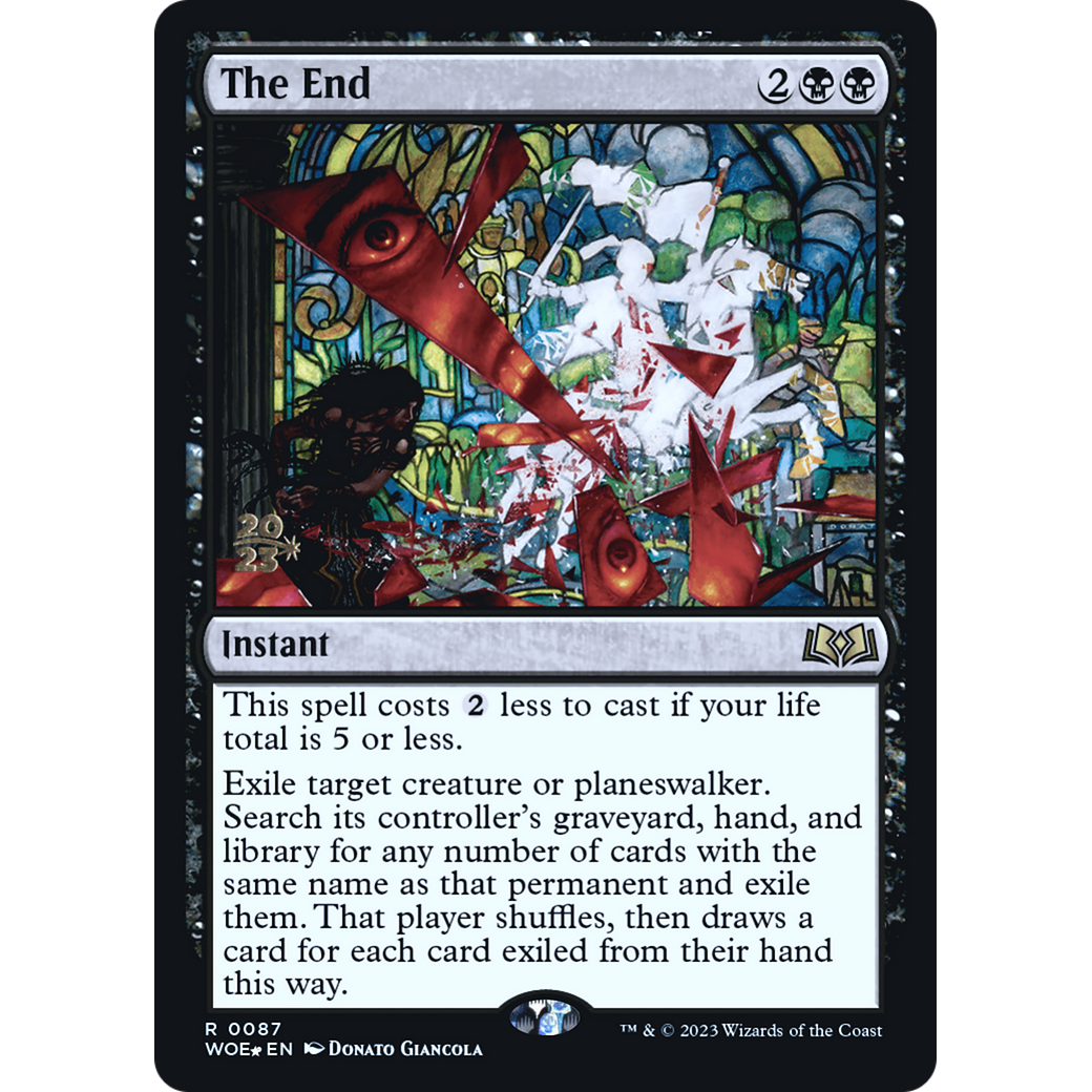 The End (PRE-87S) - Wilds of Eldraine Promos Foil