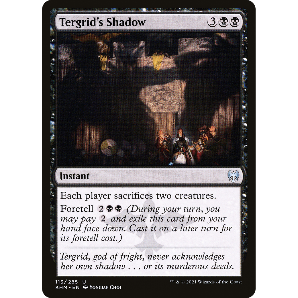 Tergrid's Shadow (KHM-113) - Kaldheim Foil
