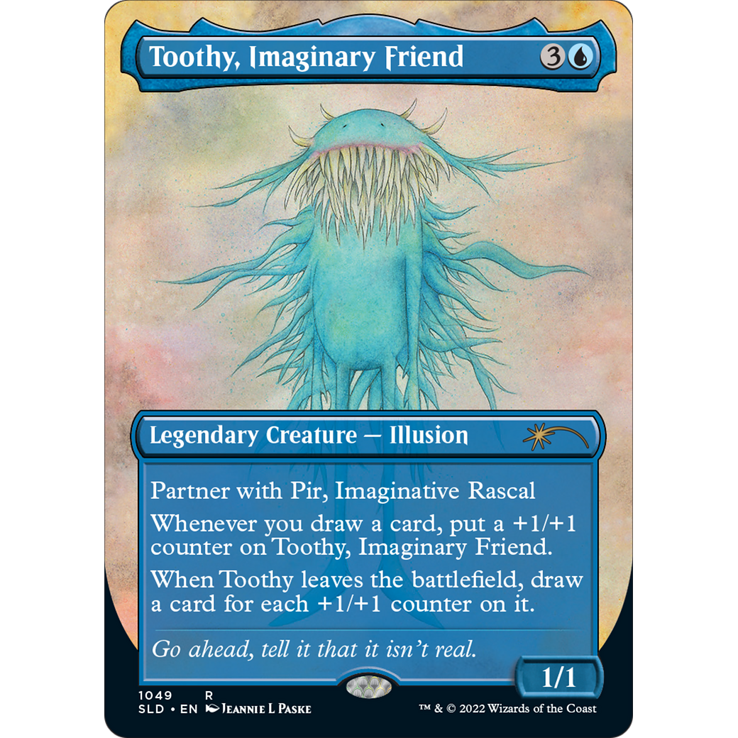 Toothy, Imaginary Friend (Borderless) (SLD-1049) - Secret Lair Drop (Borderless)