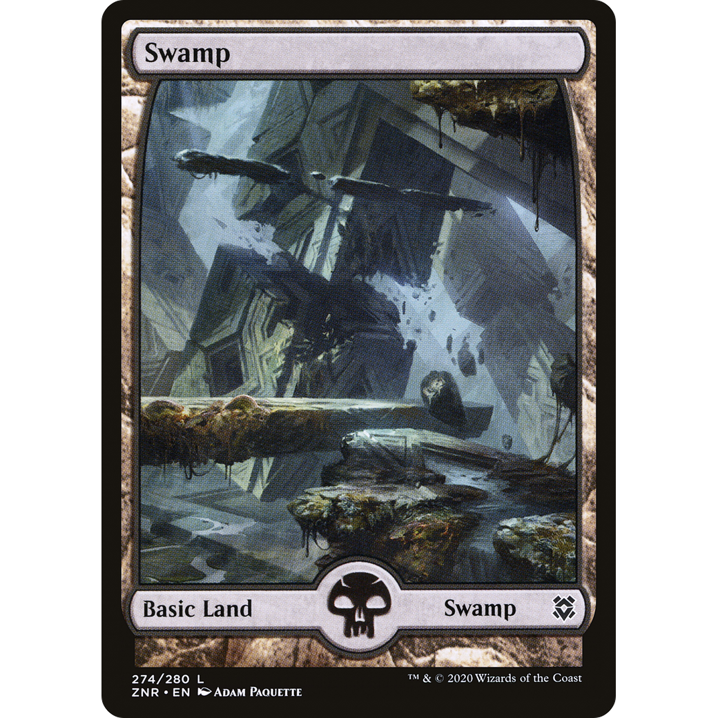Swamp (274) - Full Art (ZNR-274) - Zendikar Rising