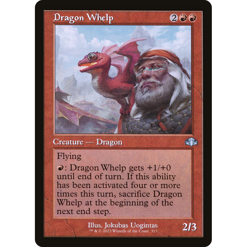 Dragon Whelp (Retro Frame) (DMR-317) - Dominaria Remastered