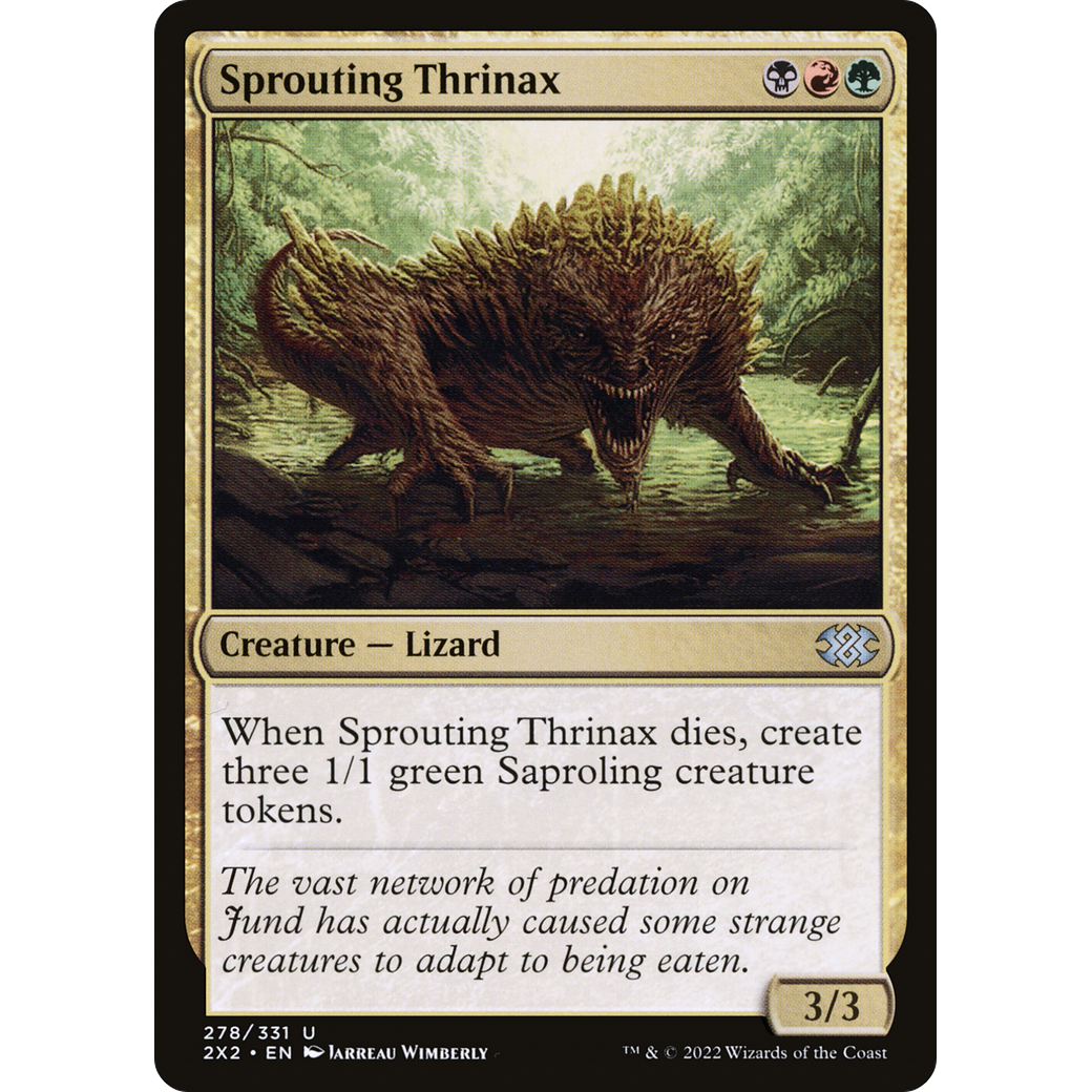 Sprouting Thrinax (2X2-278) - Double Masters 2022 Foil