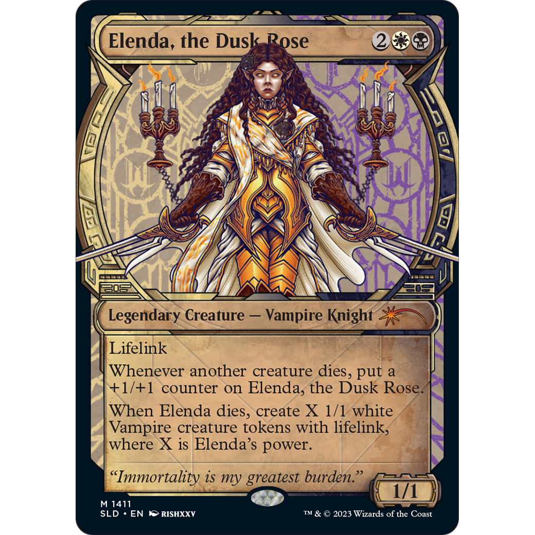 Elenda, the Dusk Rose (SLD-1411) - Secret Lair Drop: (Showcase)