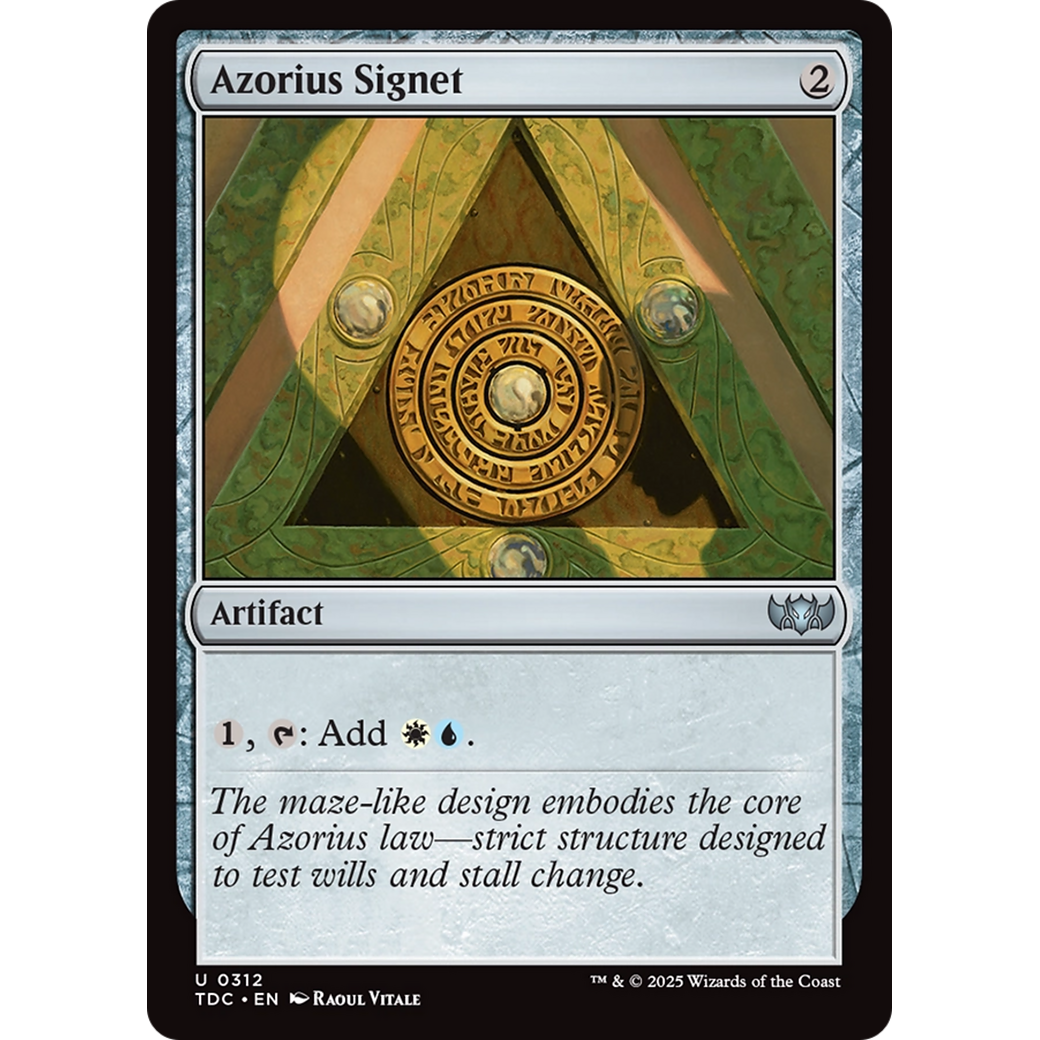 Azorius Signet (TDC-312) - Commander: Tarkir: Dragonstorm