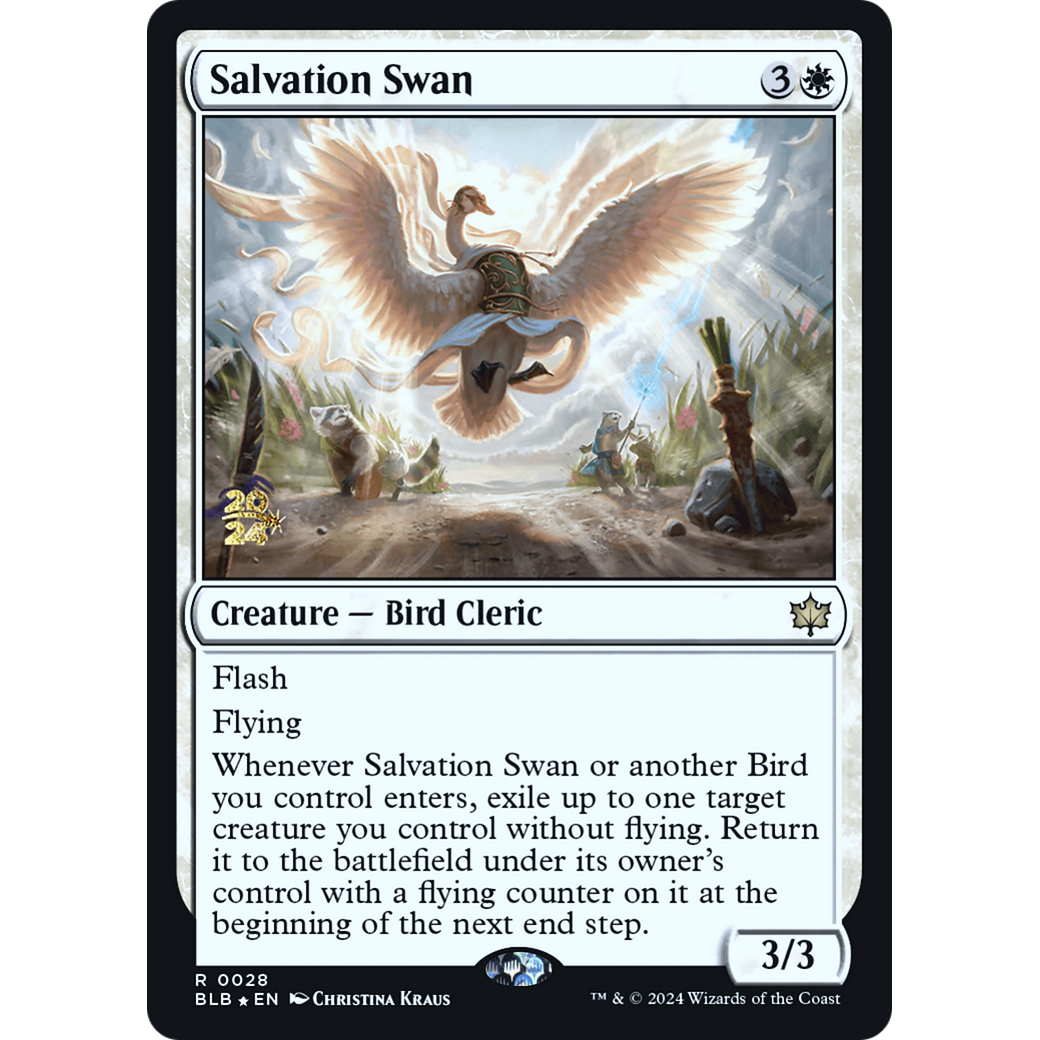 Salvation Swan (PRE-28S) - Bloomburrow Promos Foil