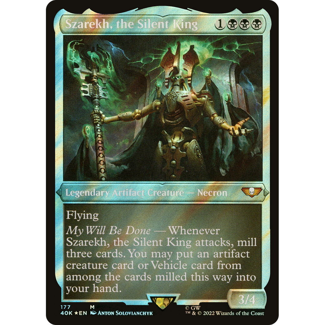 Szarekh, the Silent King (40K-177) - Warhammer 40,000 Commander Foil