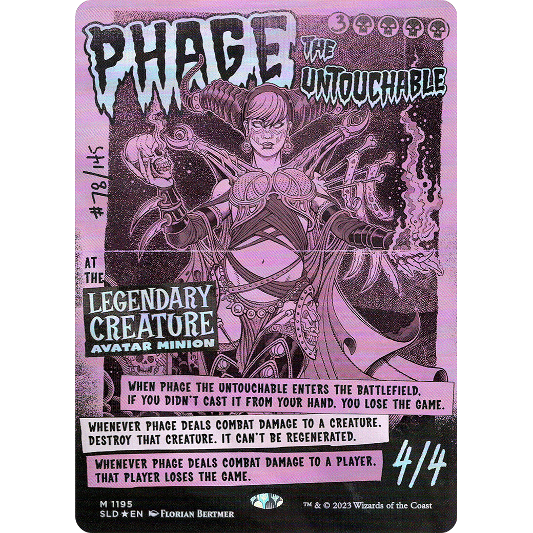 Phage the Untouchable (SLD-1195) - Secret Lair Drop (Borderless) Foil