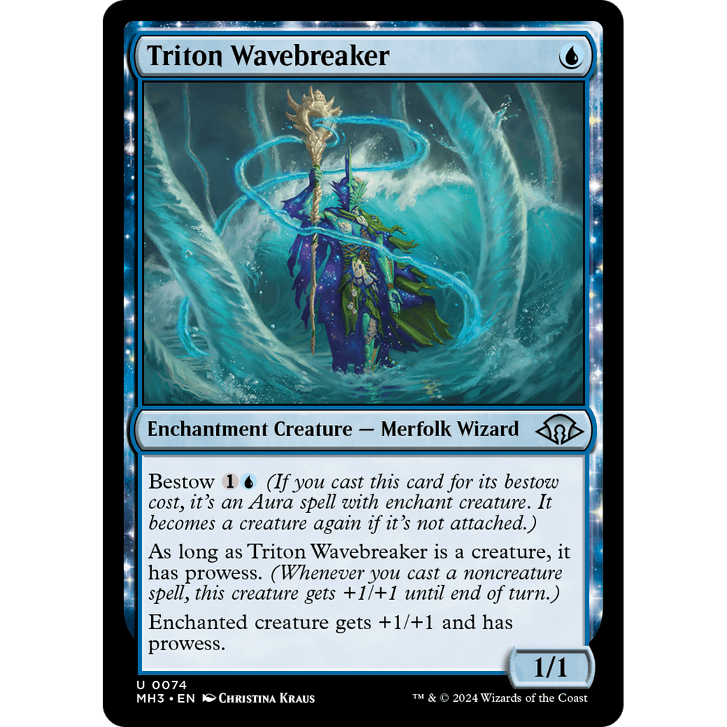 Triton Wavebreaker (MH3-074) - Modern Horizons 3: (enchantment) Foil