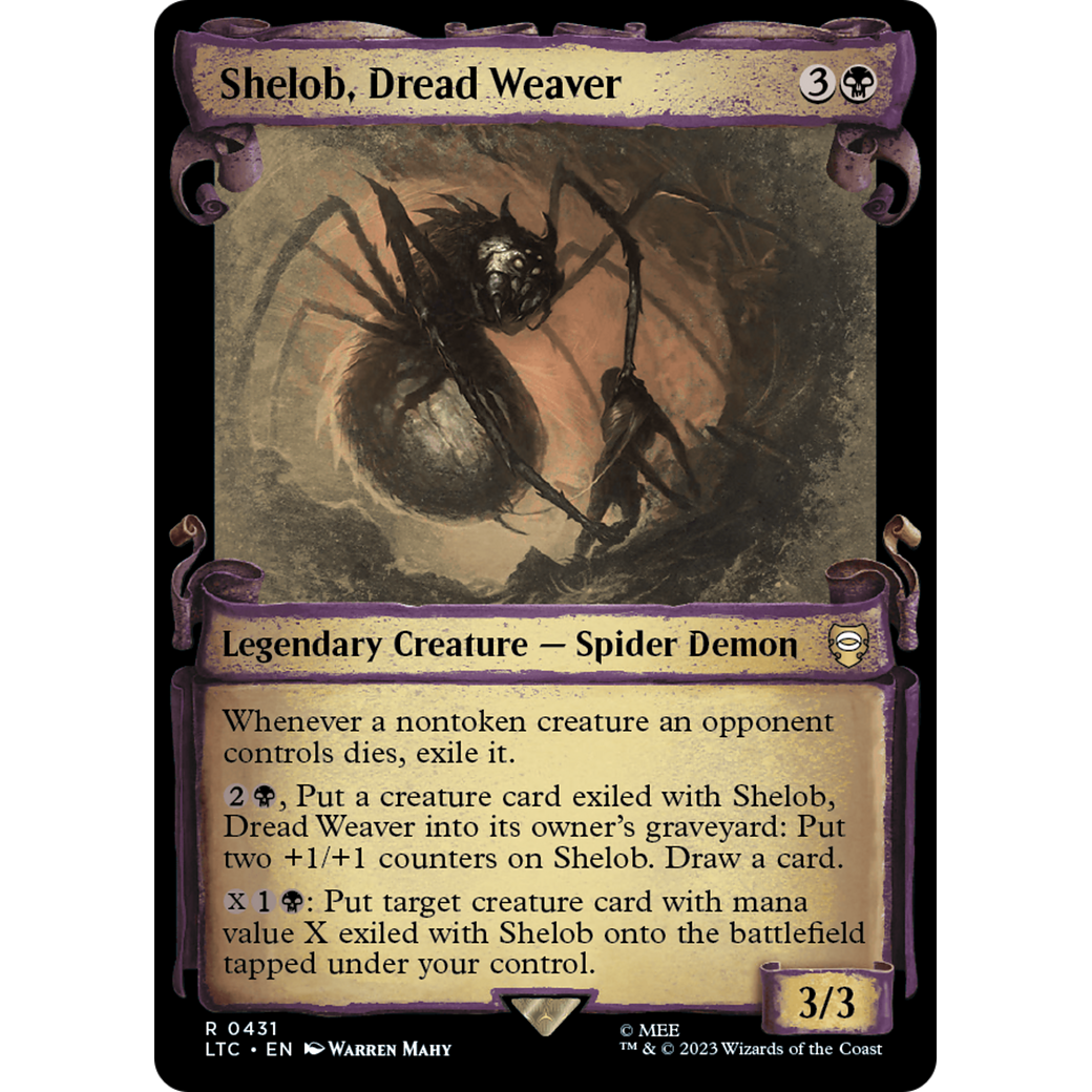 Shelob, Dread Weaver (LTC-431) - Tales of Middle-earth Commander: (Showcase) Foil