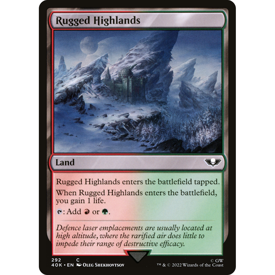 Rugged Highlands (40K-292) - Warhammer 40,000 Commander