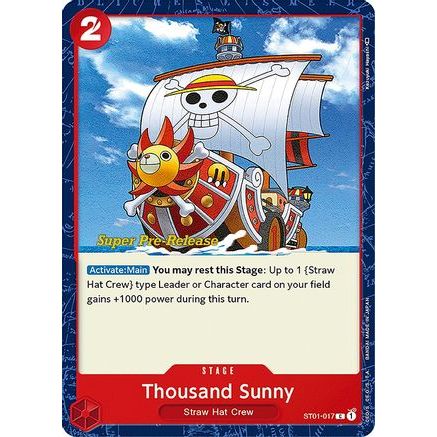 Thousand Sunny (ST01-017) - Super Pre-Release Starter Deck 1: Straw Hat Crew