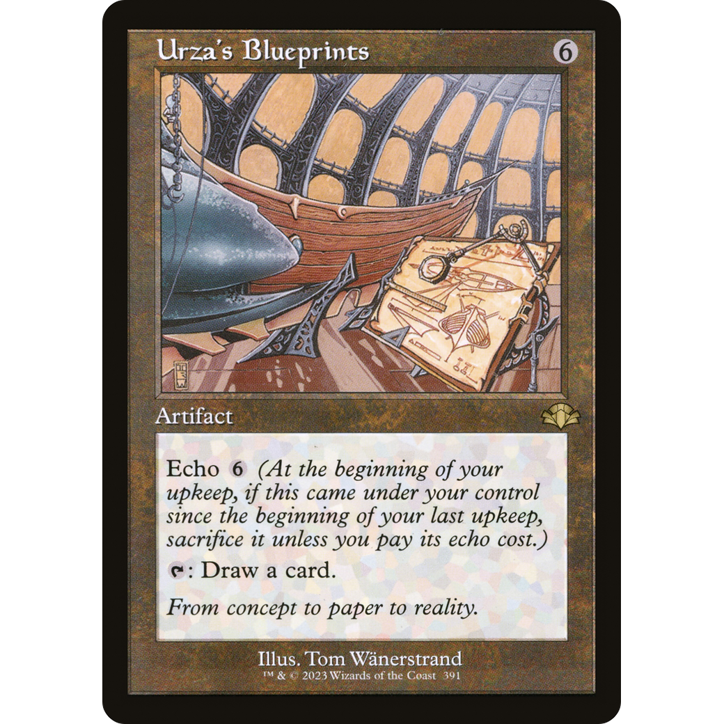 Urza's Blueprints (Retro Frame) (DMR-391) - Dominaria Remastered Foil