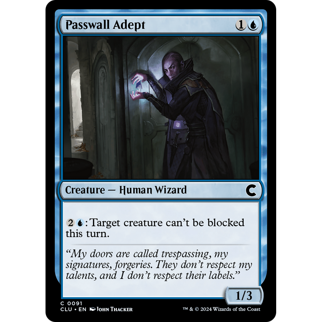 Passwall Adept (CLU-091) - Ravnica: Clue Edition