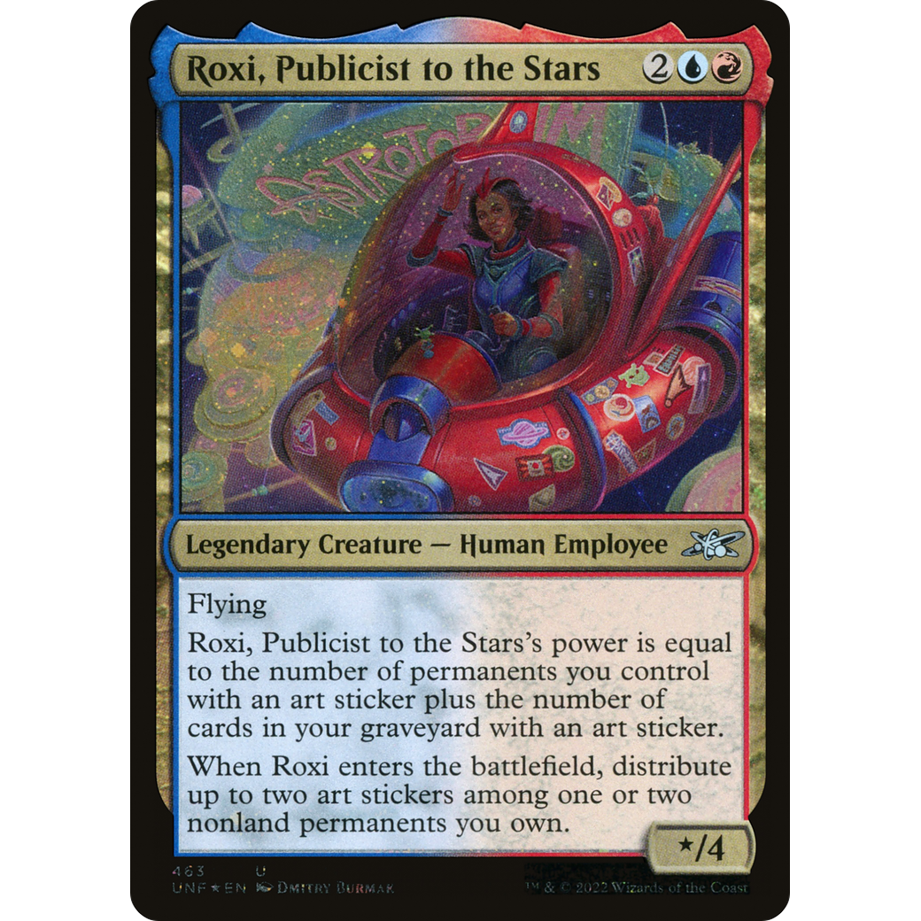 Roxi, Publicist to the Stars (Galaxy Foil) (UNF-463) - Unfinity Foil