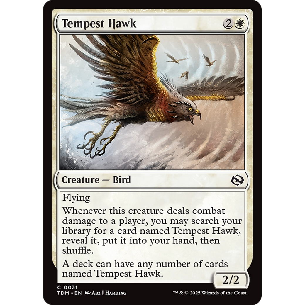 Tempest Hawk (TDM-031) - Tarkir: Dragonstorm Foil
