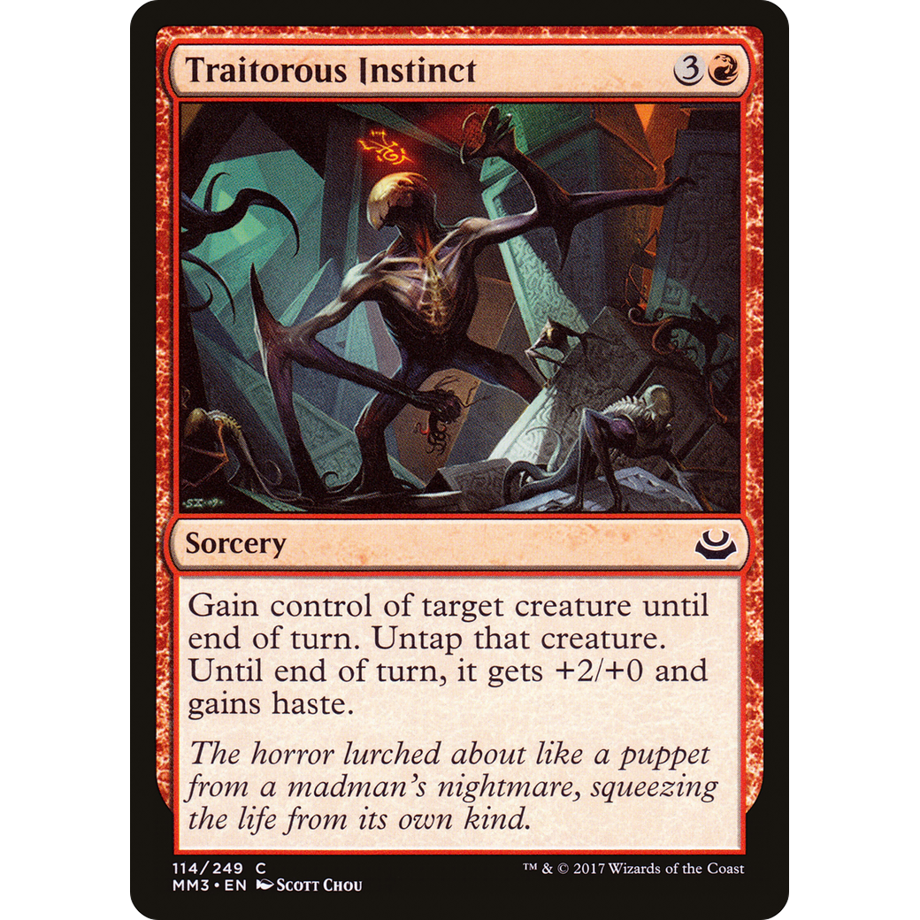 Traitorous Instinct (MM3-114) - Modern Masters 2017 Foil