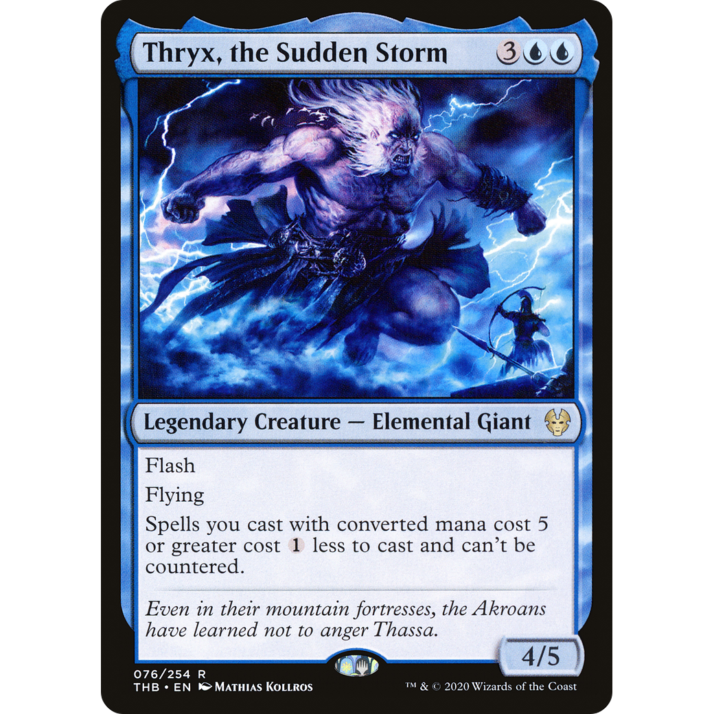 Thryx, the Sudden Storm (THB-076) - Theros Beyond Death Foil
