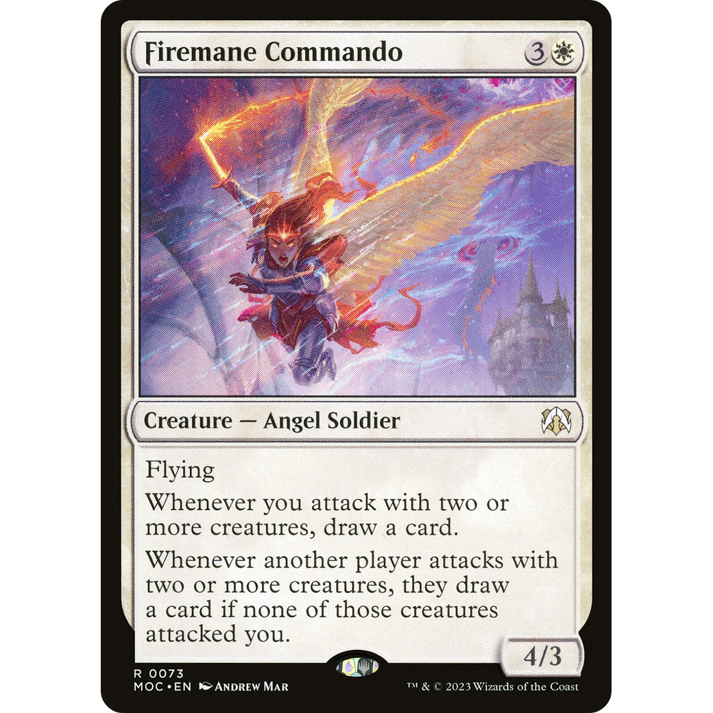 Firemane Commando (MOC-073) - March of the Machine Commander Foil