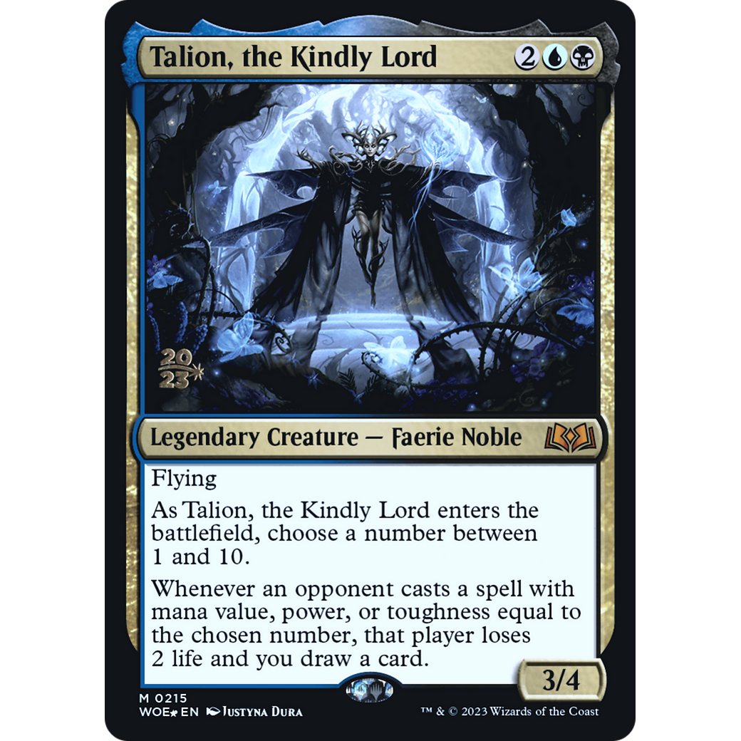 Talion, the Kindly Lord (PRE-215S) - Wilds of Eldraine Promos Foil