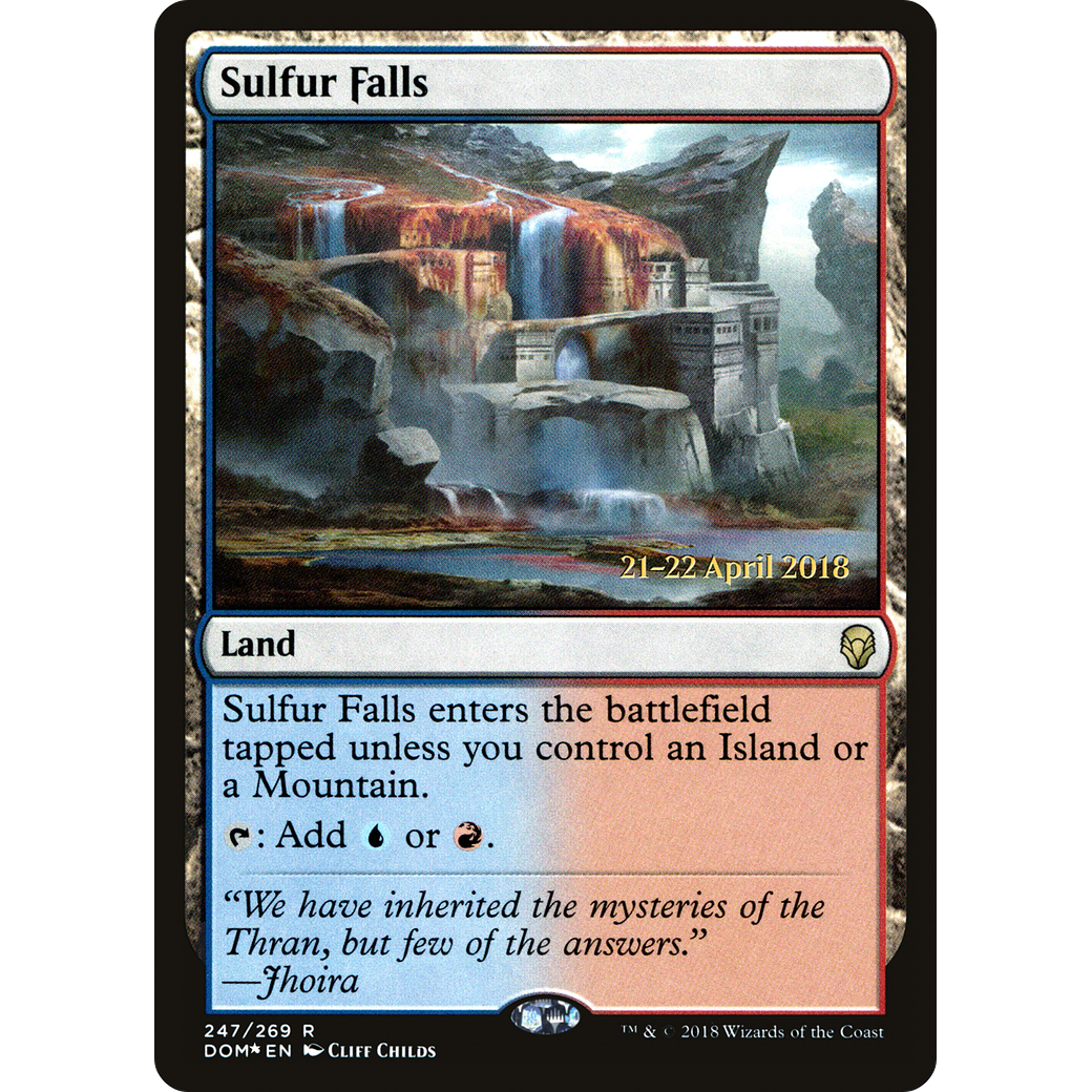 Sulfur Falls (PRE-247) - Dominaria Promos Foil