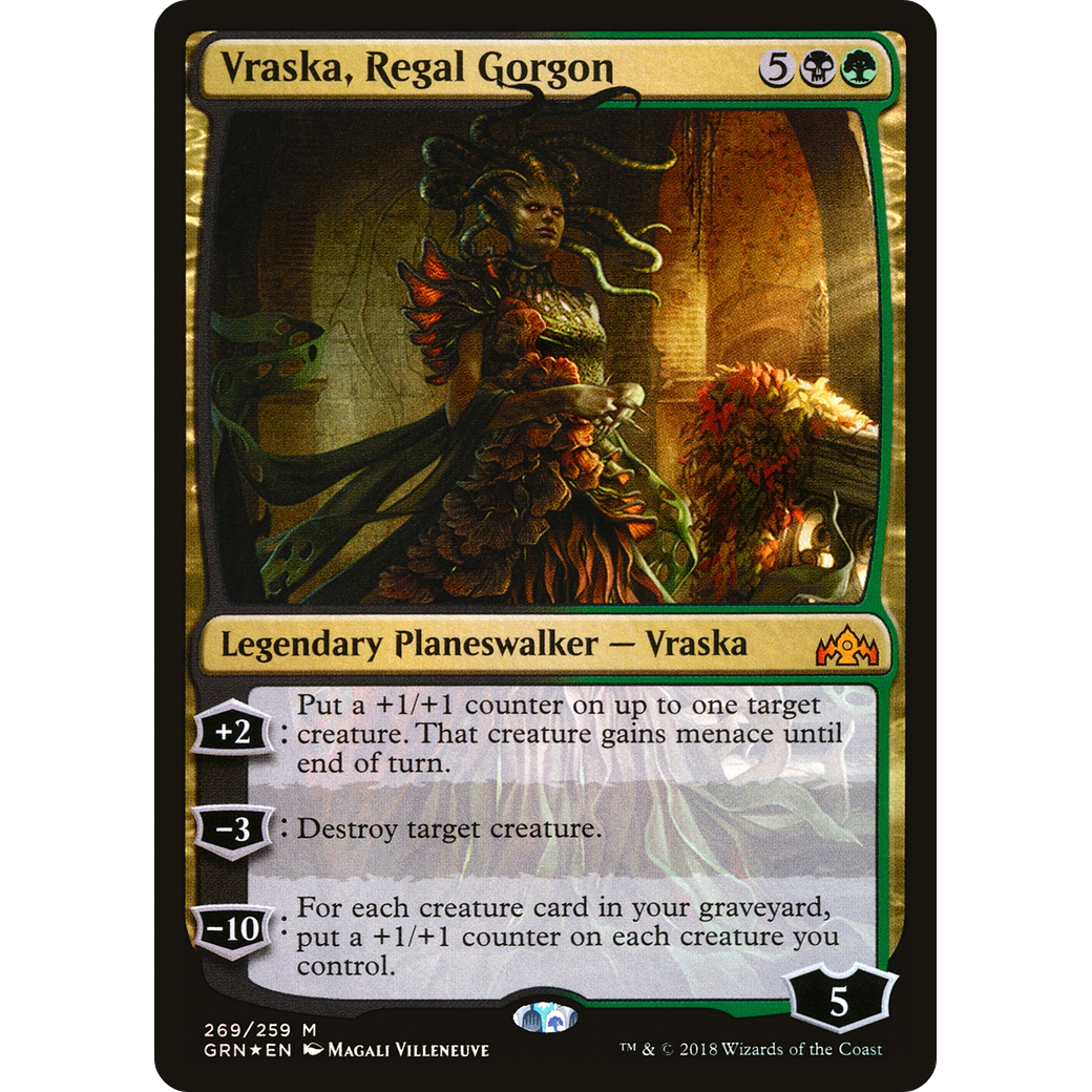 Vraska, Regal Gorgon (GRN-269) - Guilds of Ravnica Foil