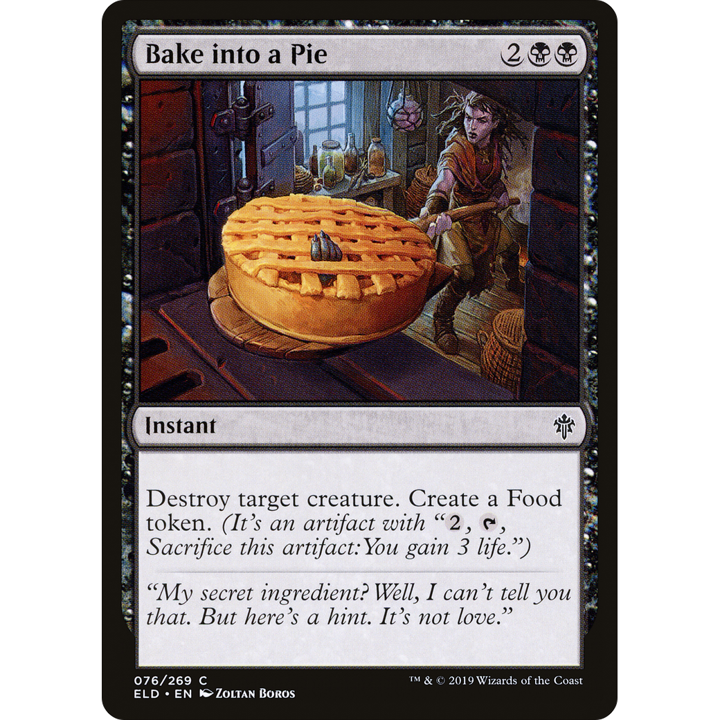 Bake into a Pie (ELD-076) - Throne of Eldraine Foil