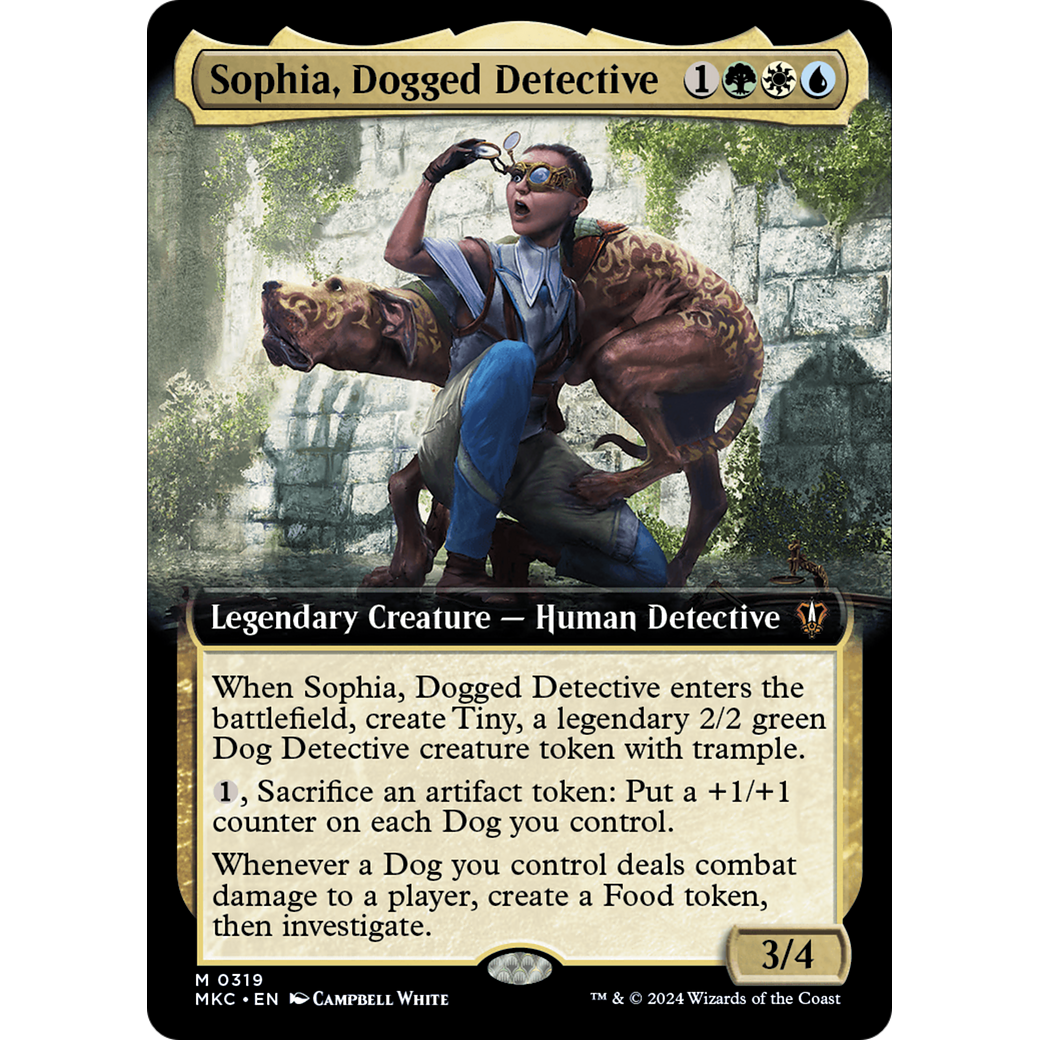 Sophia, Dogged Detective (MKC-319) - Murders at Karlov Manor Commander: (Extended Art)