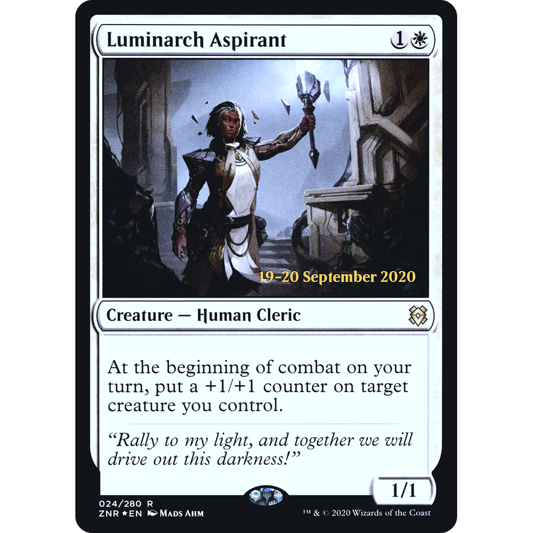 Luminarch Aspirant (PRE-024) - Zendikar Rising Promos Foil