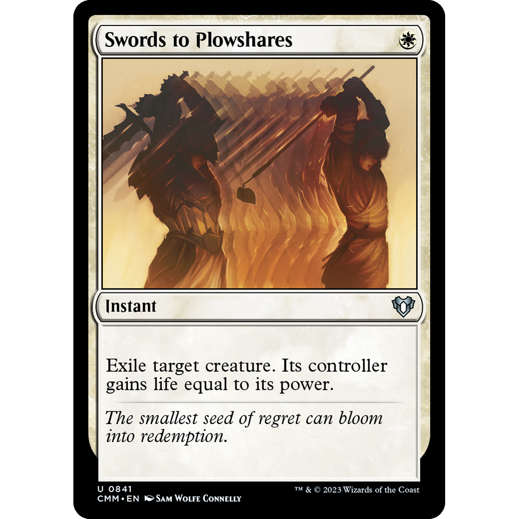 Swords to Plowshares (CMM-841) - Commander Masters